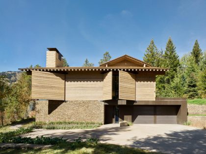 Olson Kundig Designs an Amazing Contemporary Mountain Home in Jackson Hole, Wyoming (4)